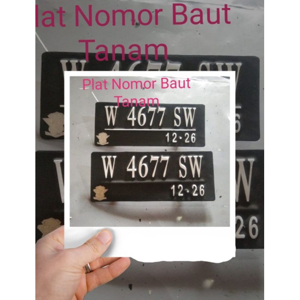 Jual Plat Nomor Motor buat tanam bagus dan rapi Shopee Indonesia