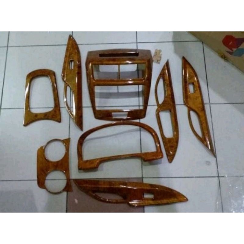 Panel wood mobil all new avanza veloz motif kayu 2012-2014