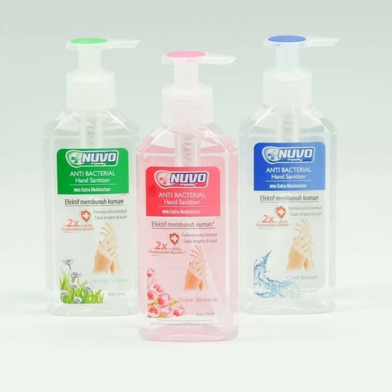 Nuvo Hand Sanitizer 250ml Pump Botol Besar ~ ORIGINAL 100℅