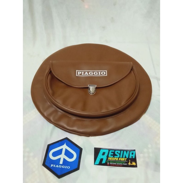 Sarung Ban serep Vespa Super Sprint PS bahan kulit jok virotex tebal seperti mb tec ring 10 dan 8