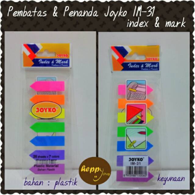 

Pembatas & Penanda Joyko IM-31, Index & Mark Joyko IM-31