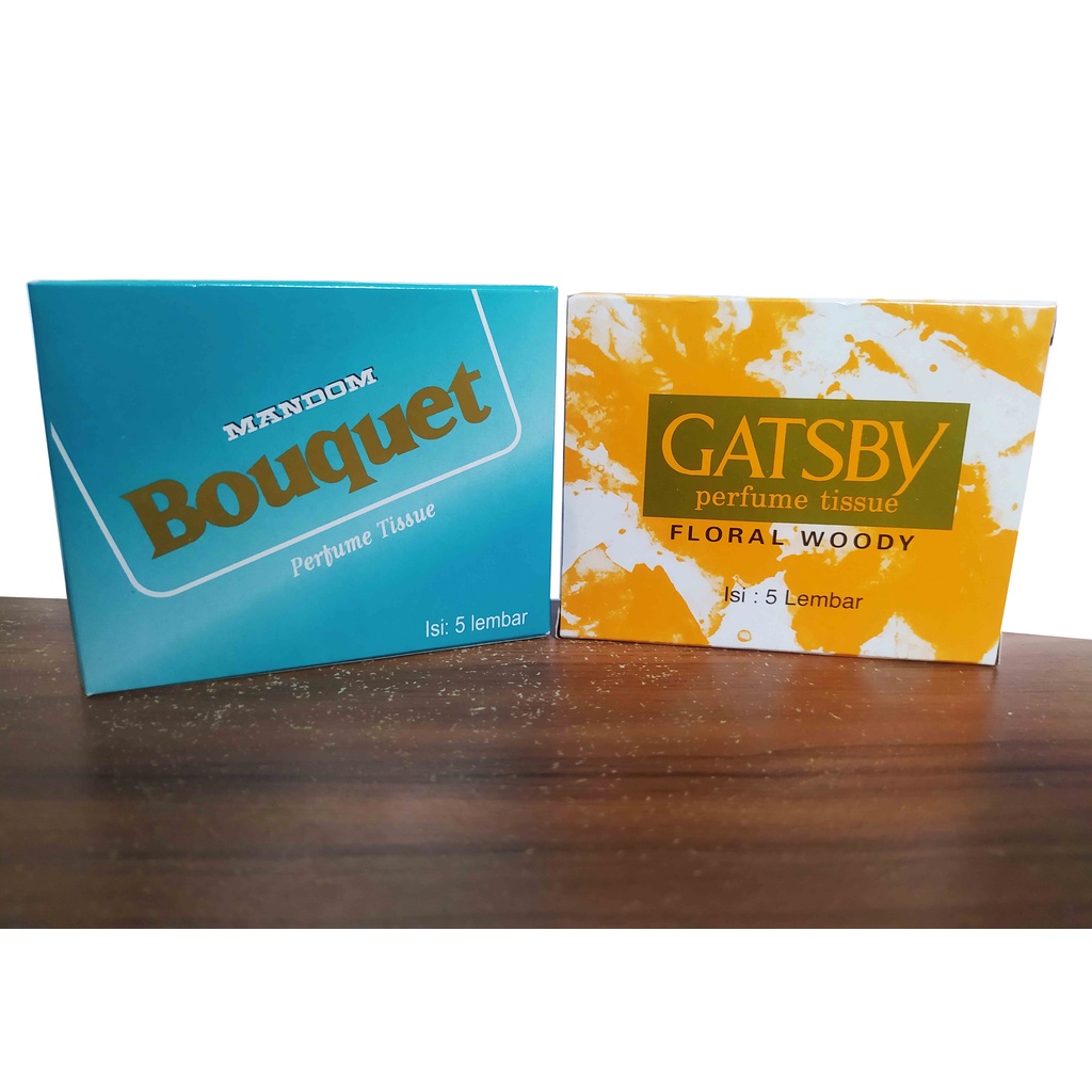 Gatsby/Mandom Perfume Tissue 5 sachet (tisu parfum)