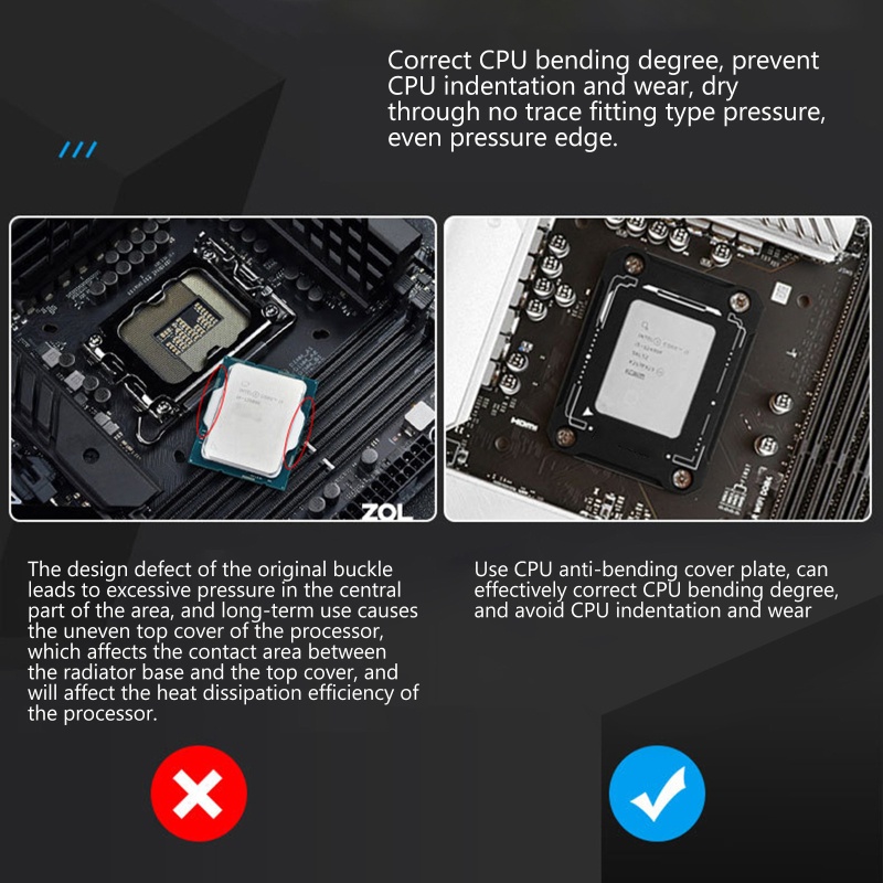 Zzz LGA1700 Bracket Pelindung CPU Generasi 12 Anti Jatuh