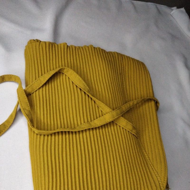 free scrinci hijab anak lucu banget / plisket pet 3-7 thn-Lemon