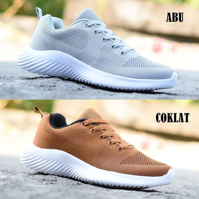 MODEL TERBARU Sepatu Sport Sneakers Running Pria Dr. Kevin 889-011 Original - ABU, 39 Limited