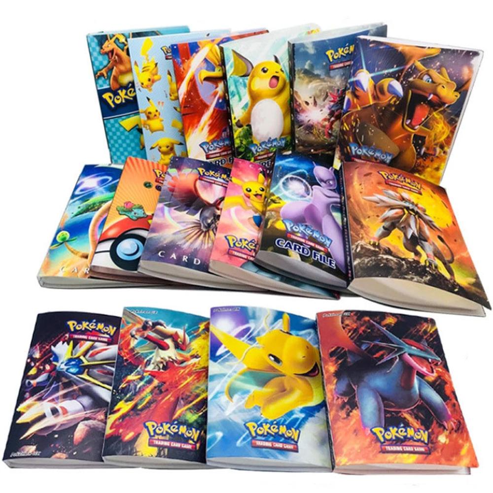 Lanfy 240Pcs / Set Album Koleksi Kartu Pokemon Bluesky / Pikachu Untuk Anak