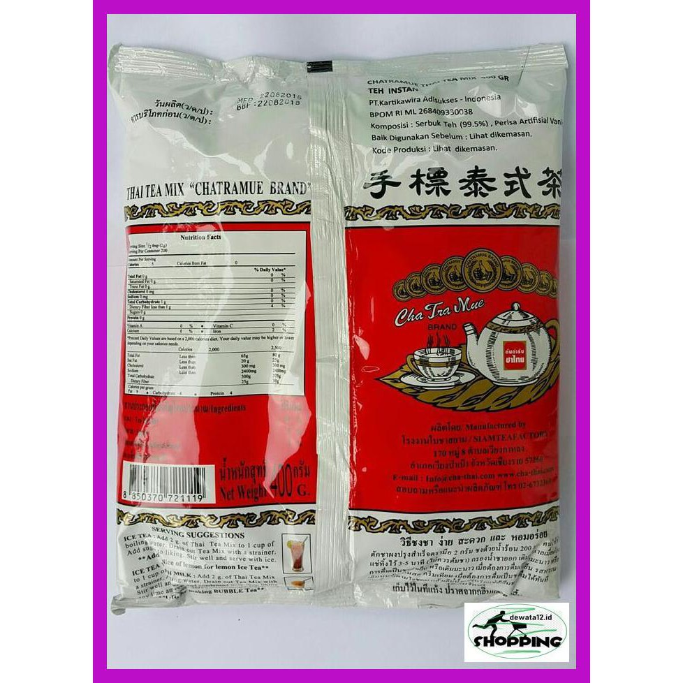 

E6Tdr6G- Thai Tea Bpom 400Gr Khusus Gojek Uoy86Ky-