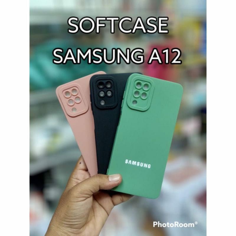Slicon Softcase pro Camera SAMSUNG A12 SLICON MACARON PRO CAMERA