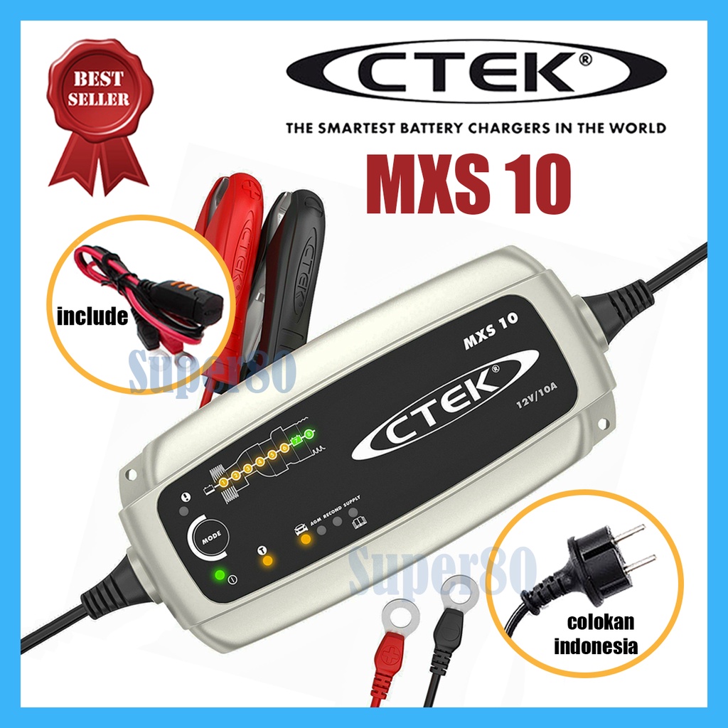 CTEK MXS 10 Smart Pro Batter Charger Car Mobil Accu Aki MXS10