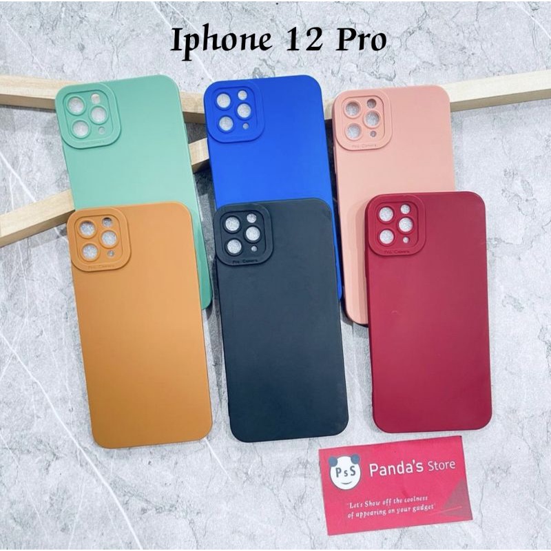 Softcase Pro Camera Iphone 12 , 12 Pro , 12 Promax Candy Case Full Color 3D Silikon TPU