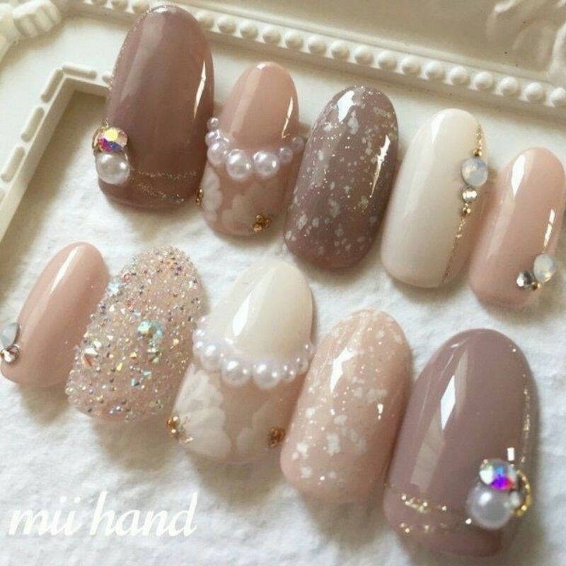 NAIL BEAD MULTICOLOR NAIL WHEEL ACC NAILART BEADS MIX SIZED / biji bead nailart warna warni