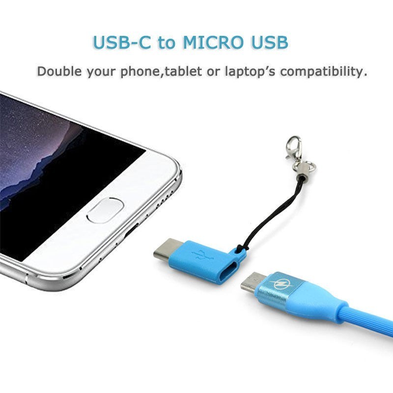 [HOT DEALS] 1Pc Kabel Adapter USB Mini Micro USB Female Ke Tipe C 3.1 Male //Premium