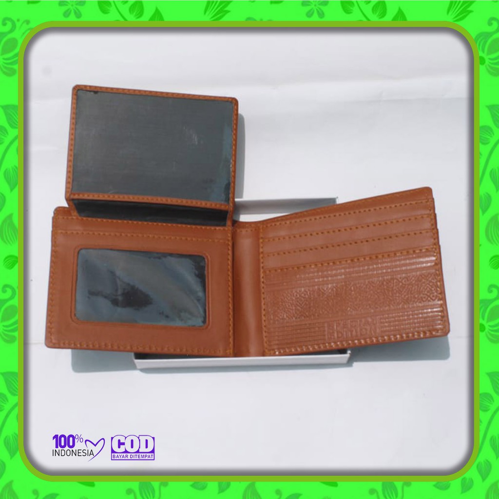 dompet pria simple polos - Kulit Sunitetis -   Dompet Lipat Polos Original + BOX