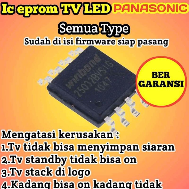 ic eprom atau flash tv panasonic