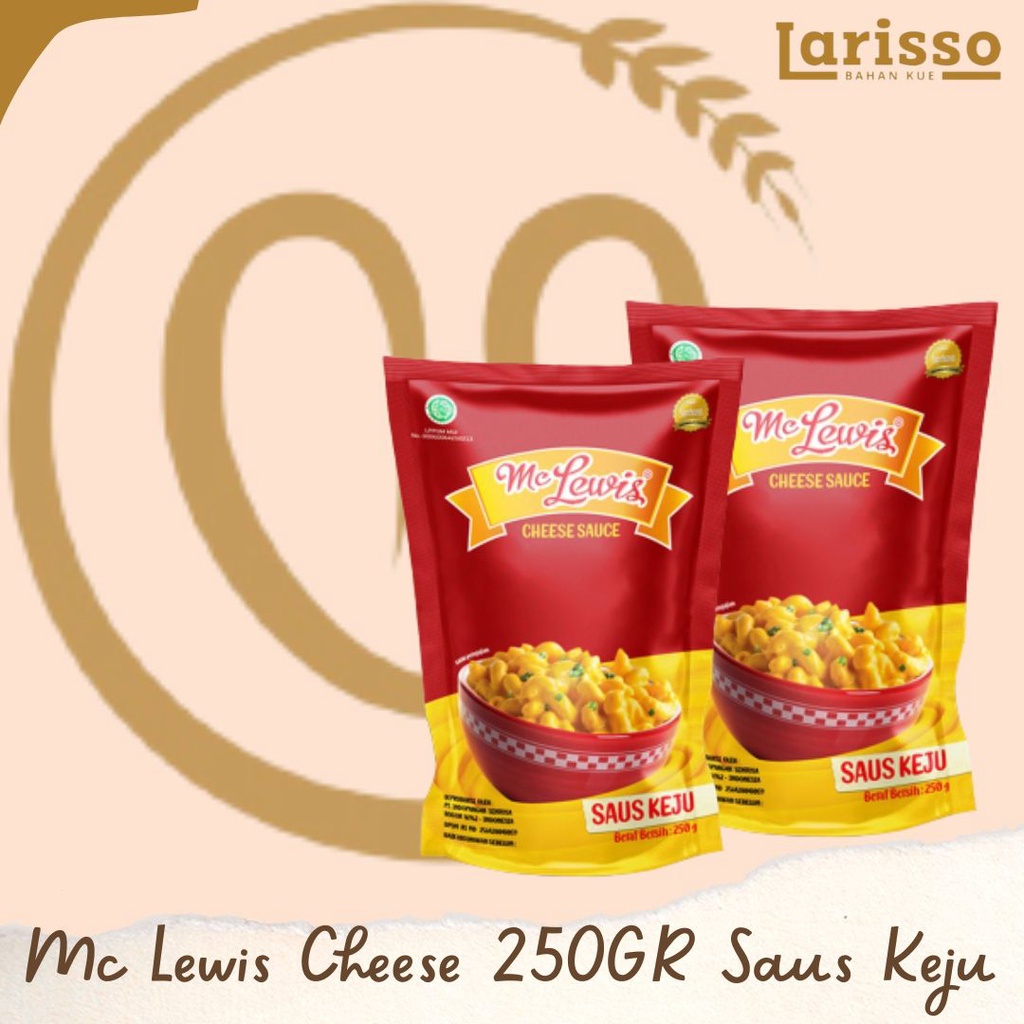 

MC LEWIS CHEESE SAUCE 250GR SAUS KEJU