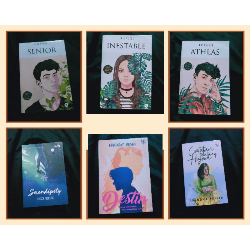 Novel Senior  , Inestable , Athlas , Serendypity , Destin , Catatan Tentang Hujan ( Preloved )