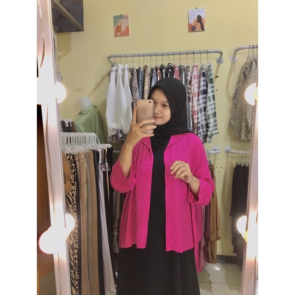 KEMEJA LYDIA OVERSIZE || KEMEJA RAYON BESTSELLER