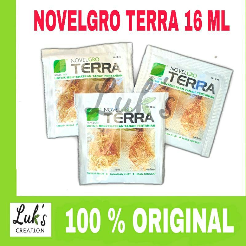 NOVELGRO TERRA Sachet 16 ml pembenah tanah penyubur media tanam