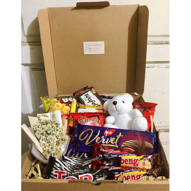 

SNACK BOX/KADO/SNACK PARCEL/HAMPERS/BUKET/BOUQUET/SNACKBOX/BUCKETSNACK/BOUQUETSNACK