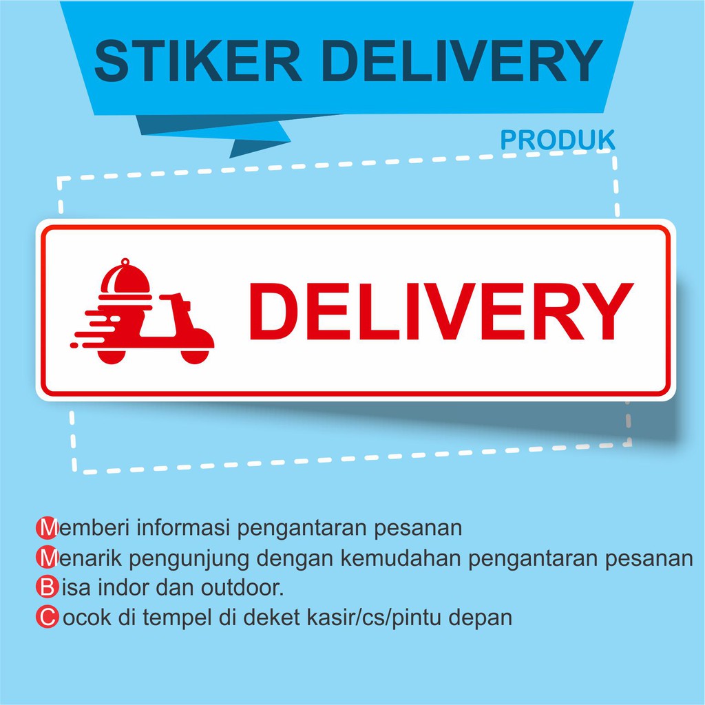 

STIKER DELIVERY UNTUK USAHA KULINER