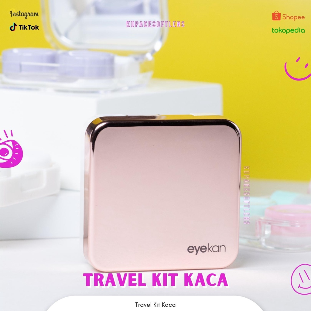 KUPAKESOFTLENS Travel Kit Kotak Kaca