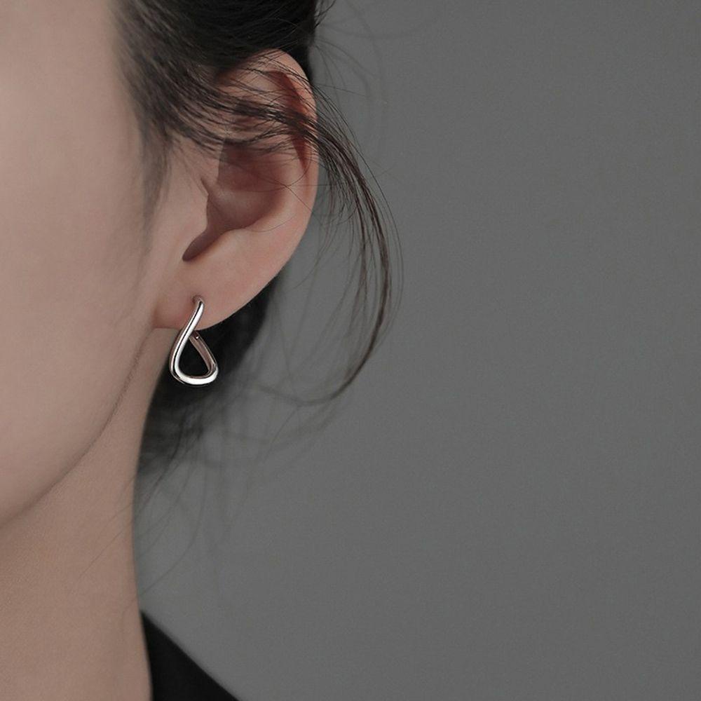 Nanas Polos Anting Hoop Pesta Indah Perhiasan Hadiah Goth Telinga Studs