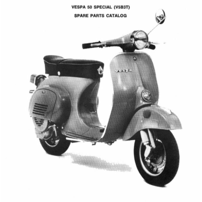 Buku Part Catalog Catalogue Katalog Katalogue Copian Vespa 50 Special USA