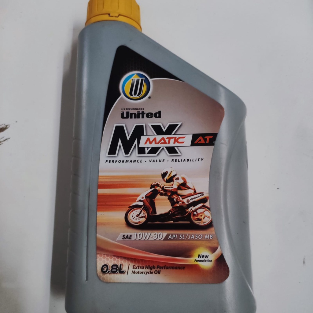 United Oil MX Matic 10W30 0.8L - OLI MOTOR MATIC