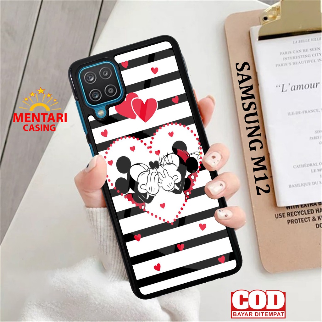 Case SAMSUNG M12 CASING SAMSUNG M12 [ COUPLE MICKEY ] Mentari casing case hp kondom hp case custom c