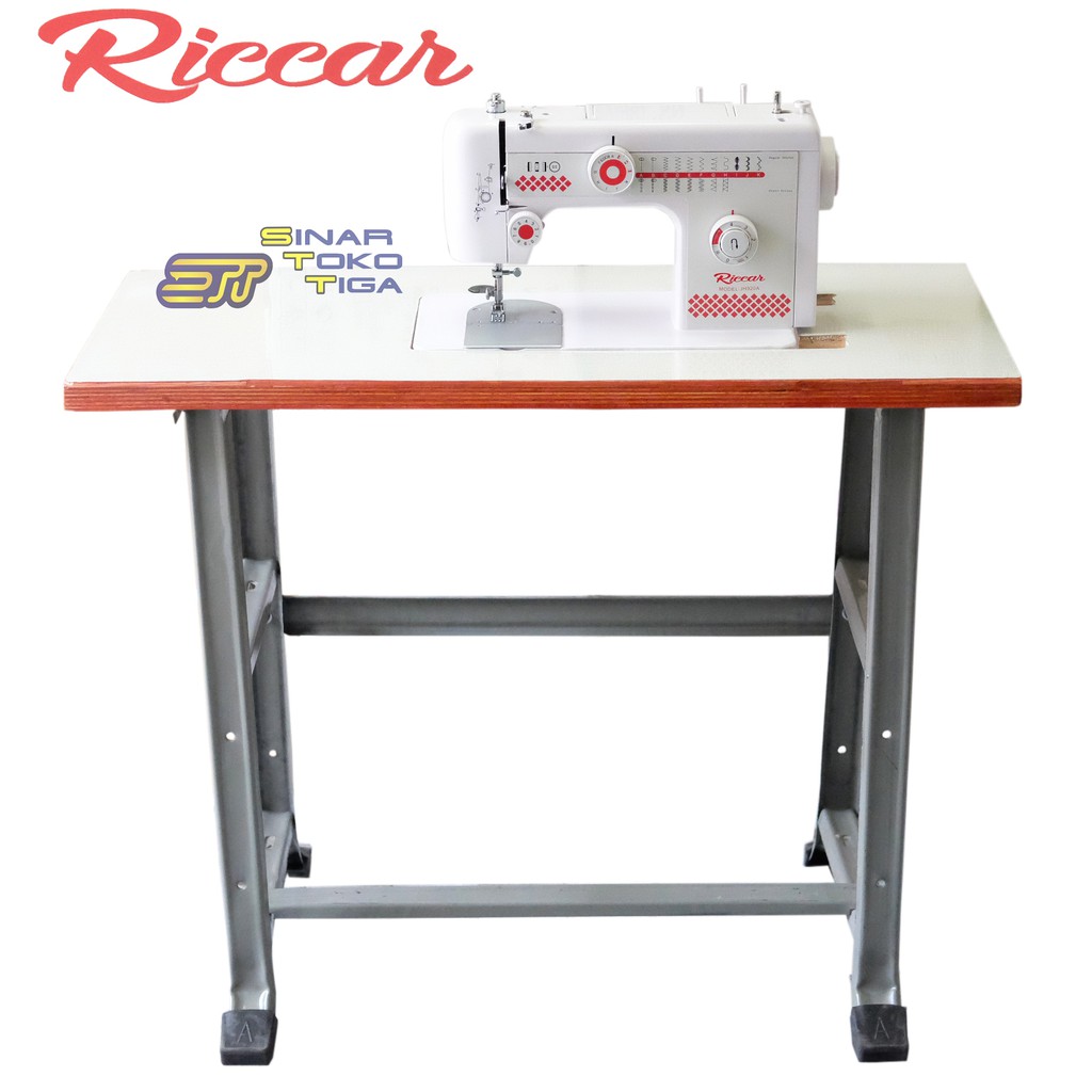 FREE MEJA - RICCAR JH 920 SEMI PORTABLE MESIN JAHIT BODI FULL BESI FLATBED JH 920A
