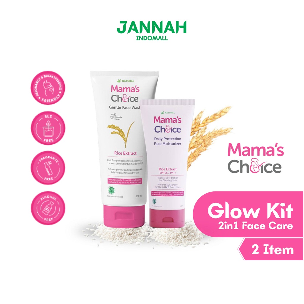 Paket 2in1 Face Care (Face Wash &amp; Face Moisturizer) - Paket Perawatan Wajah untuk Ibu Hamil