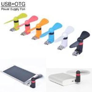 Kipas Angin Mini USB Fan 2 IN 1 For HP Android Smartphone &amp; Powerbank