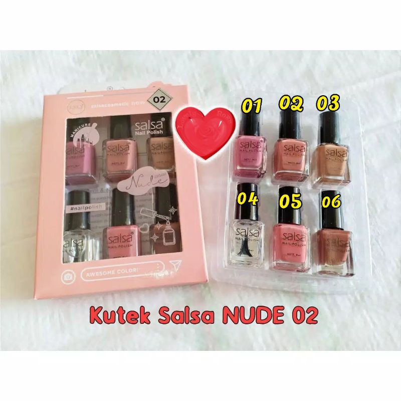 ECERAN KUTEK SALSA NAIL POLISH 8 ML / PEWARNA KUKU