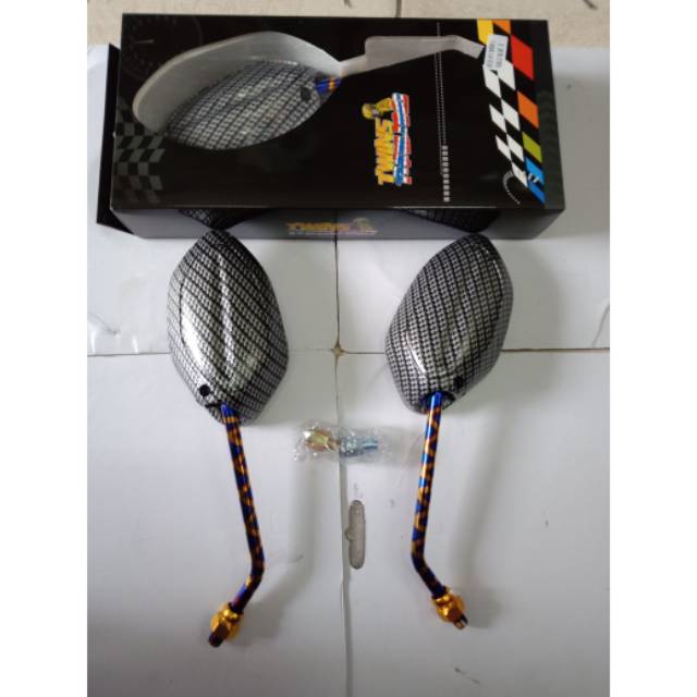 Spion Karbon Carbon honda Model Blue xx honda