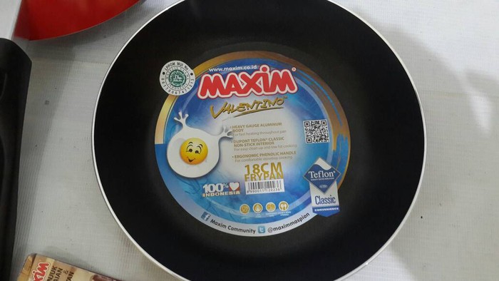 FryPan Teflon Maxim Valentino 18 cm wajan Penggorengan 18cm Anti Lengket