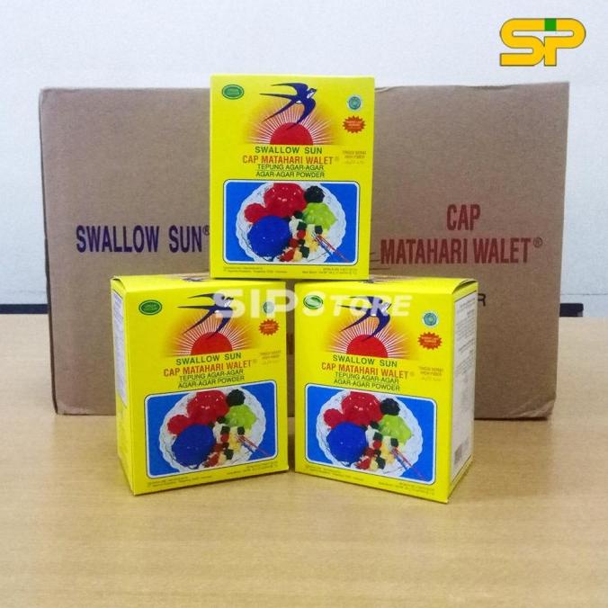 

SWALLOW SUN Tepung Agar-agar 1 Box TERUJI Kode 44