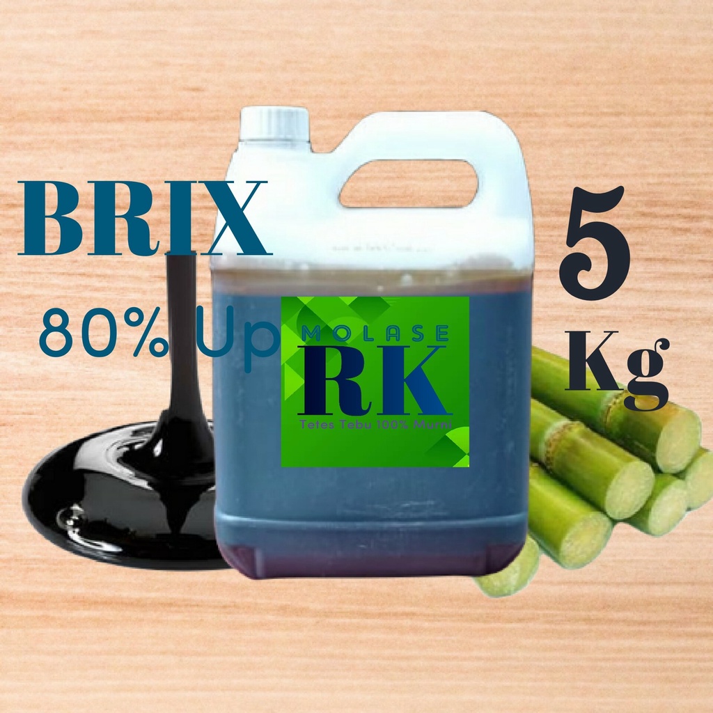 MOLASE 5 Kg / MOLASE TETES TEBU MURNI / MOLASE 5Kg / MOLASSES PAKAN TERNAK PERIKANAN & PUPUK / RK MO