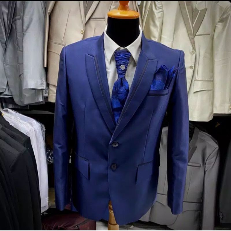 New Arrival Jumbo/Xxl,Xxxl Jas Formal Semi Wool Blazer Kantor Pria Jas Wedding Jas Pengantin Setelan