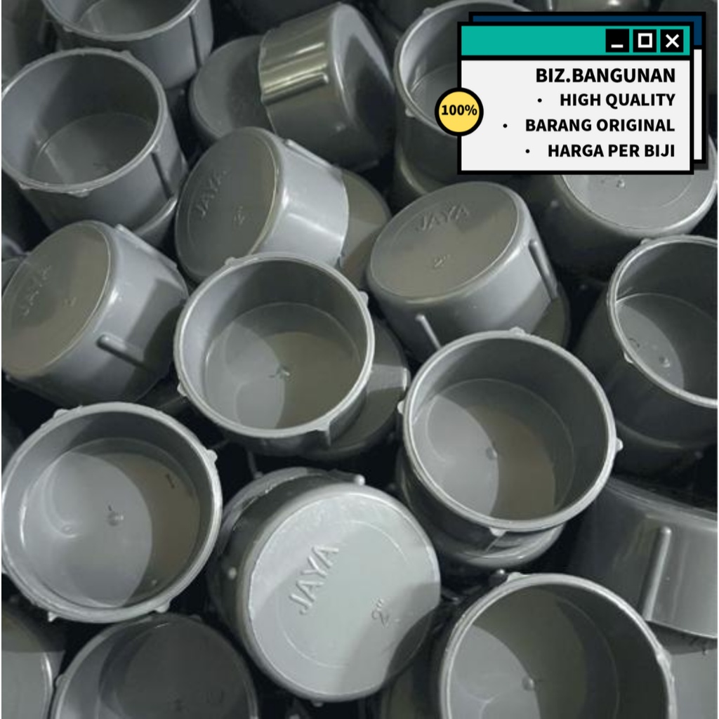 DOP PVC JAYA DV 2&quot; INCH - FITTING PIPA TUTUP CAP PIPA