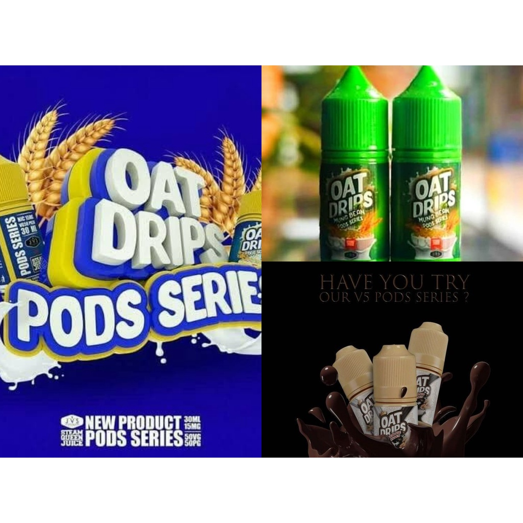 OAT DRIPS SERIES PODS FRIENDLY LIQUID 30ML 15MG 100% AUTHENTIC
