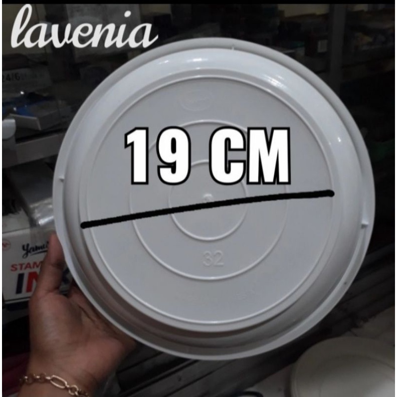 tatakan pot 25 cm putih, alas pot 25 cm putih, lavenia 32
