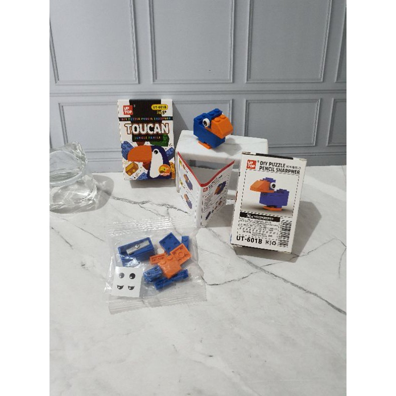 serutan lego animal/sharpener lego animal/rautan bongkar pasang/diy puzzle-Burung