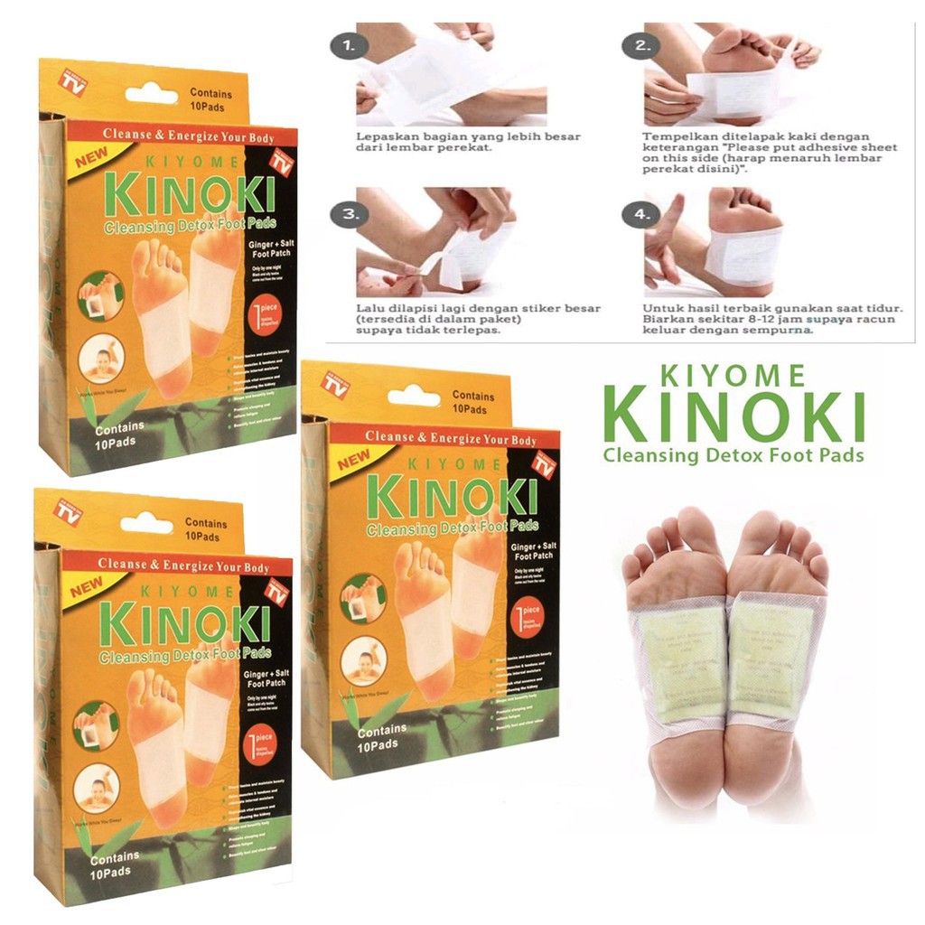 KIYOME KINOKI CLEANSING DETOX FOOT PADS