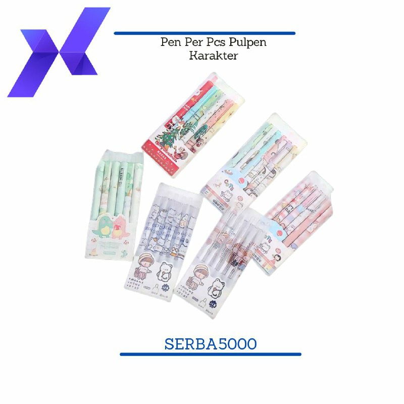 

SERBA5000 - Pen per pcs Pulpen Pena Bulpoin Kantor Karakter