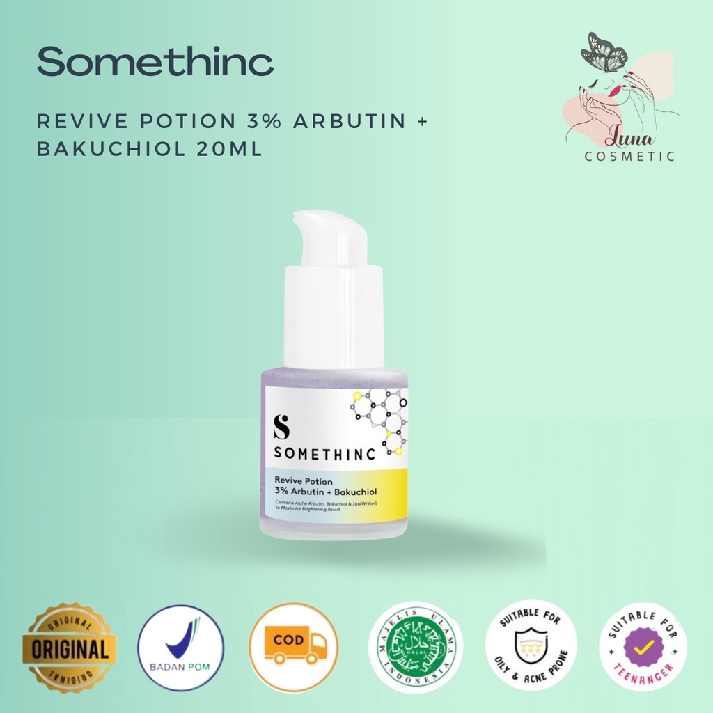 SOMETHINC Revive Potion 3% Arbutin + Bakuchiol Serum 20ml