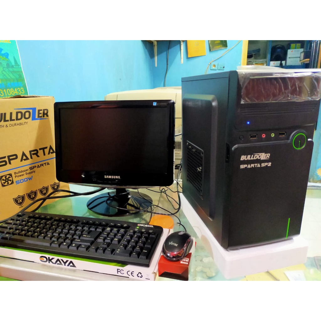 PAKET KOMPUTER FULLSET PC+LCD+keyboard+mouse