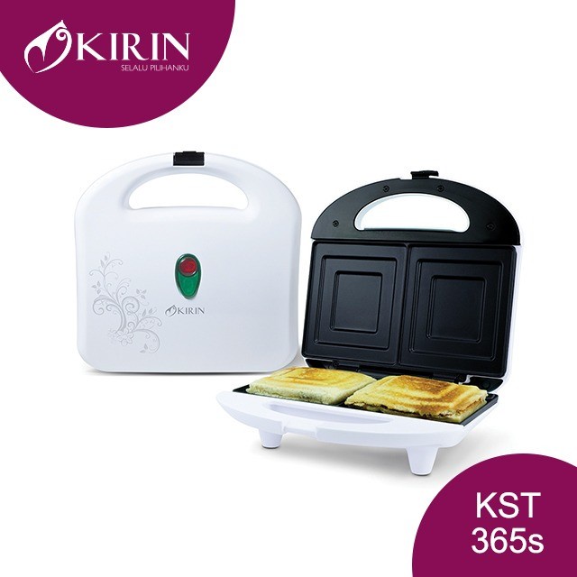 KIRIN Panggang Roti / Sandwich Toaster KST 365 S - Petak - Garansi Resmi 1 Tahun