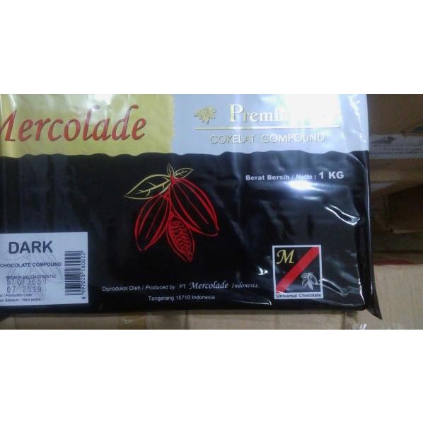 

♦ COKLAT COMPOUND DARK MERCOLADE 1Kg ✼