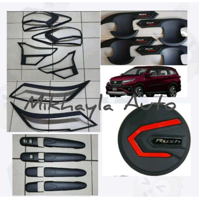 Paket Garnish Lampu,Handle,Outer,Tank Cover All New Rush 2018-2021