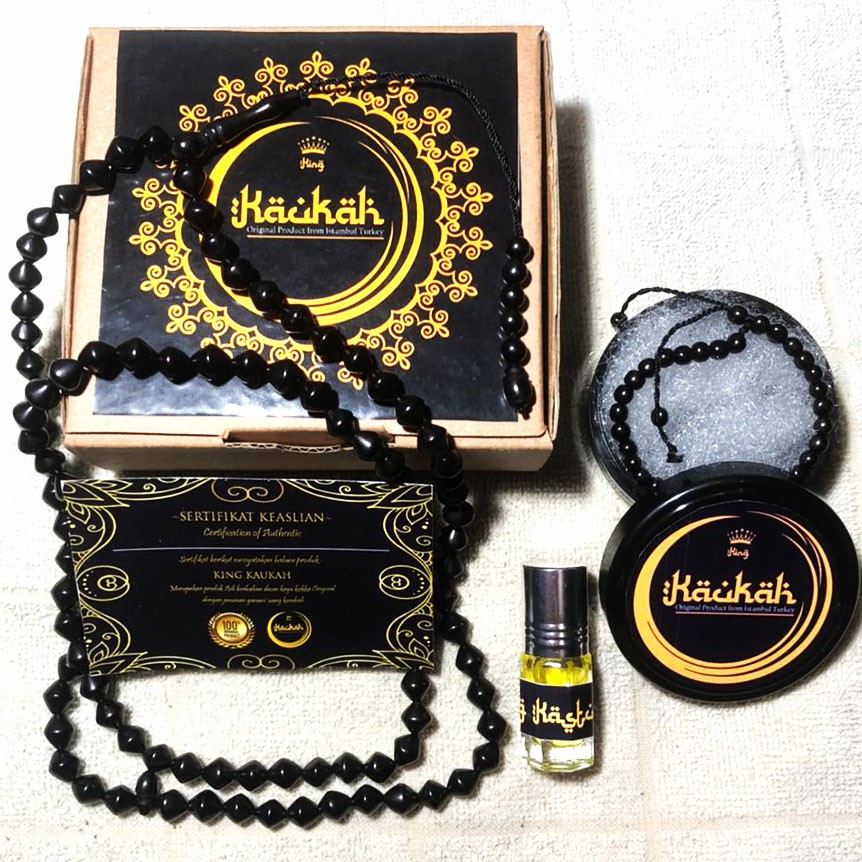 Tasbih Kokka BERSERTIFIKAT Motif Wajik 99 Uk 6mm Kaukah Koka Kaoka Bonus parfum&amp;gelang kokka Asli